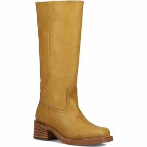 NEW FRYE women's campus leather boots in banana